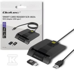 CZYT.CHIP KART ID SCR-0634, USB TYP C QOLTEC
