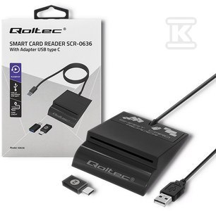 CZYT.CHIP KART ID SCR-0636, USB TYPU C QOLTEC