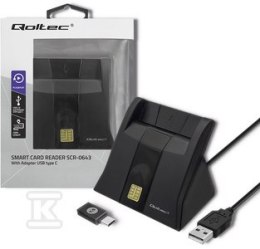 CZYT.CHIP KART ID, USB 2.0, P&P SCR-0643 QOLTEC