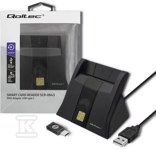 CZYT.CHIP KART ID, USB 2.0, P&P SCR-0643 QOLTEC
