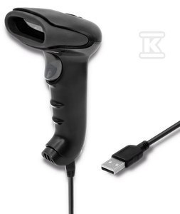 CZYT.KODÓW KRES.1D, CCD, USB, CZARNY QOLTEC