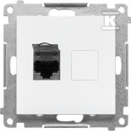 GN.1-KR.KOM.RJ45 K.6 P.BIAŁY MAT SIMON5 KONTAKT-SIMON