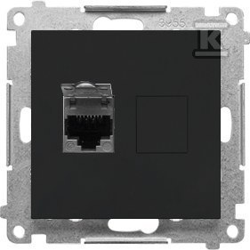 GN.1-KR.KOM.RJ45 K.6 P. CZARNY M.SIMON55 KONTAKT-SIMON