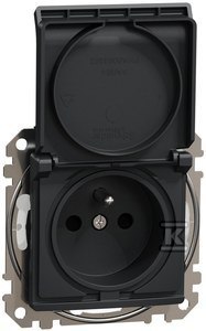 GN.1-KR.Z/U IP44 CZARNY ANTRA.SEDNA DES SCHNEIDER ELECTRIC