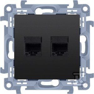 GN.2-KR.KOMP.RJ45 KAT6 CZARNY SIMON10 KONTAKT-SIMON