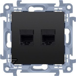 GN.2-KR.KOMP.RJ45 KAT6E CZARNY SIMON10 KONTAKT-SIMON
