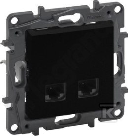 GN.2XRJ45 KAT.5E UTP CZARNY NILOE STEP LEGRAND