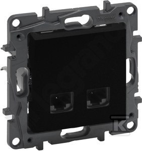 GN.2XRJ45 KAT.5E UTP CZARNY NILOE STEP LEGRAND