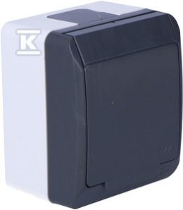 GN.2P+Z N/T IP44 ANTRACYT HERMES ELEKTRO-PLAST NASIELSK