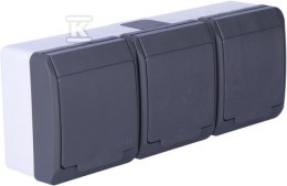 GN.3X2P+Z N/T IP44 ANTRACYT HERMES ELEKTRO-PLAST NASIELSK
