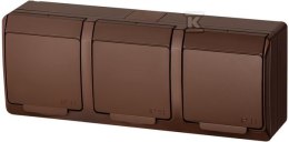 GN.3X2P+Z N/T IP44 BRĄZ HERMES ELEKTRO-PLAST NASIELSK