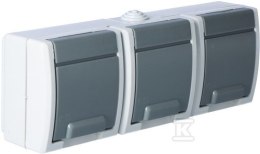 GN.3X2P+Z N/T IP55 SZARE AQUANT ELEKTRO-PLAST NASIELSK