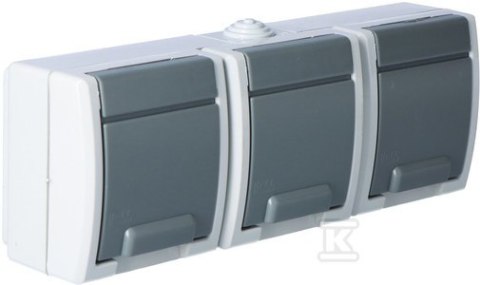 GN.3X2P+Z N/T IP55 SZARE AQUANT ELEKTRO-PLAST NASIELSK