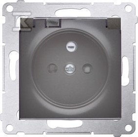 GN.IP44 B/USZCZ.TRANSP ANTRACYT SIMON54 KONTAKT-SIMON