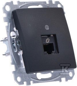 GN.KOMP.RJ45 5UTP CZARNY ANTRA.SEDNA DES SCHNEIDER ELECTRIC