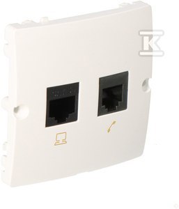 GN.KOMP/TELEF.RJ45+RJ11 BIAŁE BMF5T.0 KONTAKT-SIMON