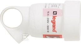GN.PRZEN.2P+Z 16A BIAŁEZ UCHWYTEM LEGRAND