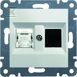 GN.RJ11/12 + RJ45 BIAŁY LUMINA HAGER