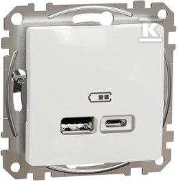 GN.USB 2,4A BIAŁY SEDNA DES SCHNEIDER ELECTRIC