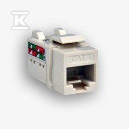 GNIAZDO UTP RJ45 KAT.6 KEYSTONE BIAŁY EMITER
