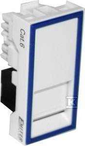 GNIAZDO UTP RJ45 KAT.6 Z ADAPTEREM 1-MOD EMITER