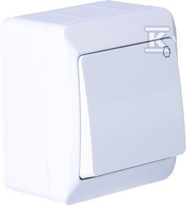 ŁĄCZ.ŚWIATŁO N/T IP44 BIAŁY HERMES ELEKTRO-PLAST NASIELSK