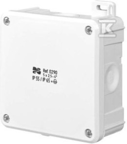 PUSZ.N/T IP55/65 98X98X46 2K BIAŁA ELEKTRO-PLAST NASIELSK