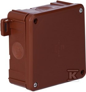 PUSZ.N/T IP55/65 98X98X46 2K BRĄZOWA ELEKTRO-PLAST NASIELSK