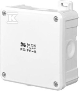 PUSZ.N/T IP55/65 WKŁAD 98X98X46 2K BIA. ELEKTRO-PLAST NASIELSK