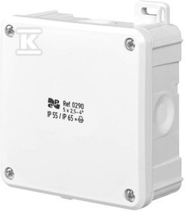 PUSZ.N/T IP55/65 WKŁAD 98X98X46 2K BIA. ELEKTRO-PLAST NASIELSK