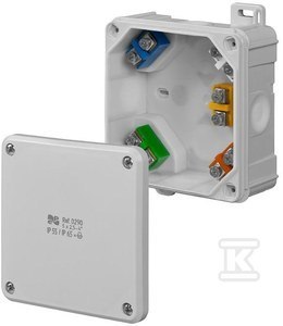 PUSZ.N/T IP55/65 WKŁAD 98X98X46 2K SZAR ELEKTRO-PLAST NASIELSK