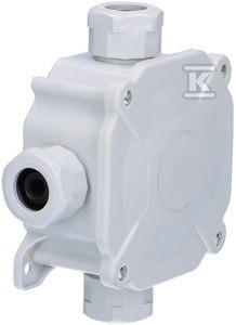 PUSZ.N/T IP67 4XPG16 5 ZACISK.11P SZARA PAWBOL
