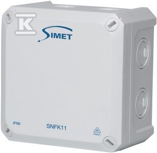 PUSZ.N/T SNFK11, 110X110X67, IP66, SZARY SIMET