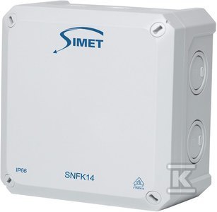 PUSZ.N/T SNFK14, 140X140X81, IP66 SZARY SIMET