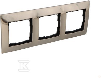 RAM.3-KR.METAL.INOX IP20/44 SIMON54 KONTAKT-SIMON