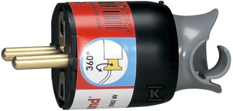 WTYCZKA 2P+Z 16A CZARNA OBROTOWA LEGRAND