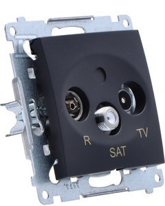 GN.ANT.RTV-SAT KOŃ.PRZEL.CZARNY SIMON54 KONTAKT-SIMON
