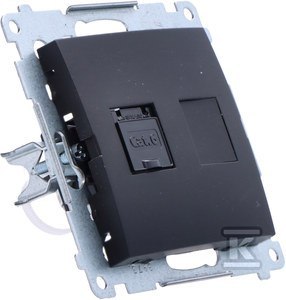 GN.KOMP.RJ45 KAT6 PRZES.CZARNY SIMON54 KONTAKT-SIMON