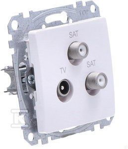 GN.TV/SAT/SAT KOŃC.4DB BIAŁY SEDNA DES SCHNEIDER ELECTRIC