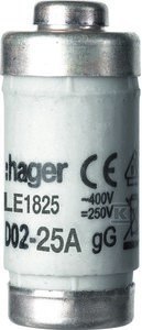 WKŁ.BEZP.D0 D02/E18 25A 400V GL/GG HAGER