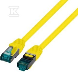 PATCHCORD RJ45 S/FTP 6A LSZH ŻÓŁ 0,5 SECURITYNET