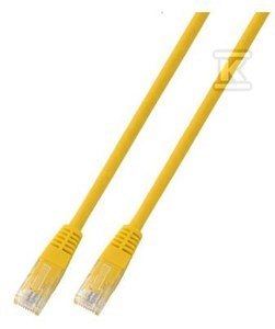 PATCHCORD RJ45 U/UTP 5E PVC CCA ŻÓŁ 1 SECURITYNET