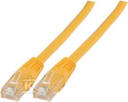 PATCHCORD RJ45 U/UTP 6 PVC CCA ŻÓŁ 0, SECURITYNET