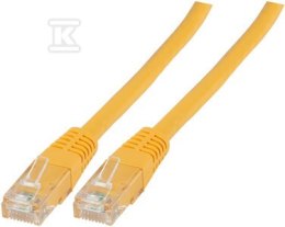PATCHCORD RJ45 U/UTP 6 PVC CCA ŻÓŁ 3 SECURITYNET