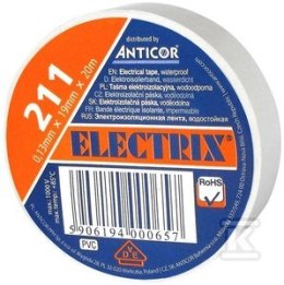 TAŚMA IZOL.19X20 BIAŁA ELECTRIC 211P ANTICOR