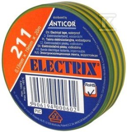 TAŚMA IZOL.19X20 ŻÓŁ-ZIEL.ELECTRIC 2 ANTICOR