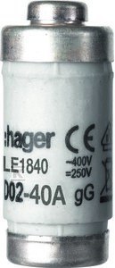 WKŁ.BEZP.D0 D02/E18 40A 400V GL/GG HAGER