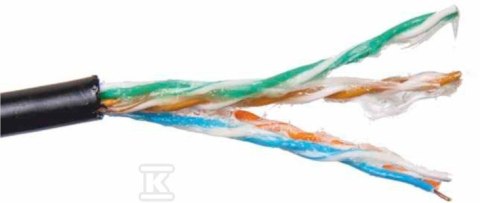 KABEL U/UTP KAT. 5E ZEW., ŻEL. PE 500M SECURITYNET