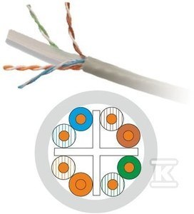 UTP KABEL 4X2X23AWG KAT.6 PVC ALANTEC ALANTEC