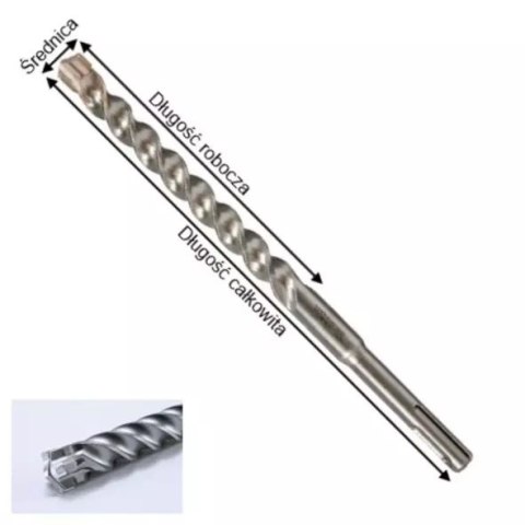 WIERTŁO SDS-plus 6x265mm NEMESIS 2 MAKITA MAKITA